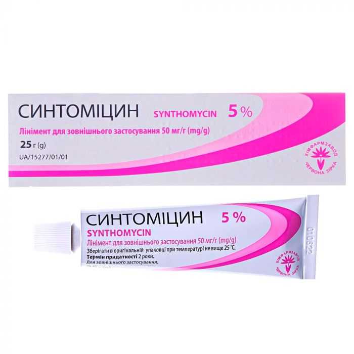 Синтомицин 5% линимент 25 г ADD