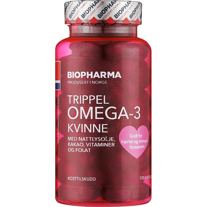 Омега-3 Biopharma Потрійна для жіночого здоров'я капсули №120 купити