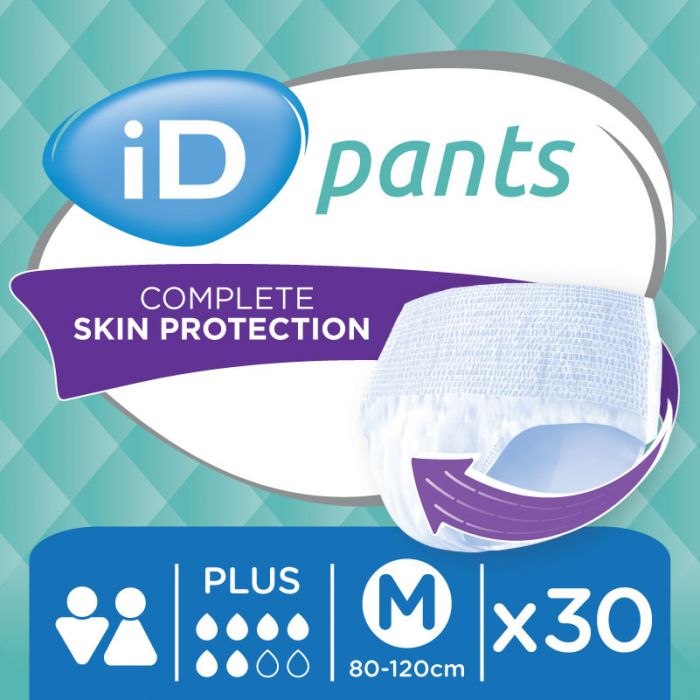 Подгузники-трусики для взрослых iD Pants Plus р. M, 30 шт. цена