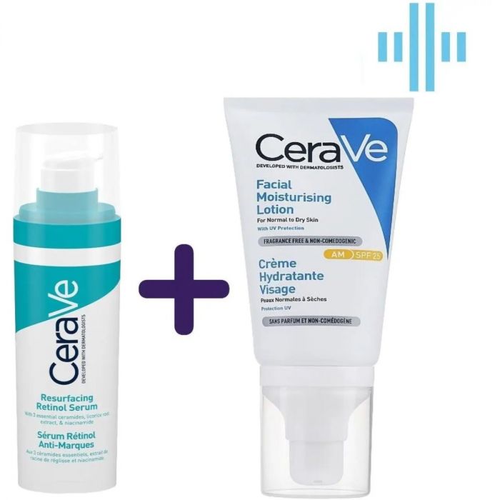 Набір CeraVe (Сераве) Бом (Сироватка 30 мл + Крем зволожуючий денний з SPF30 52 мл) 2024 в аптеці