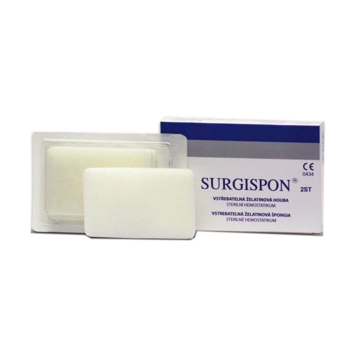Губка хірургічна Surgispon (Сургіспон) спеціальна 80х50х10 мм №1 фото