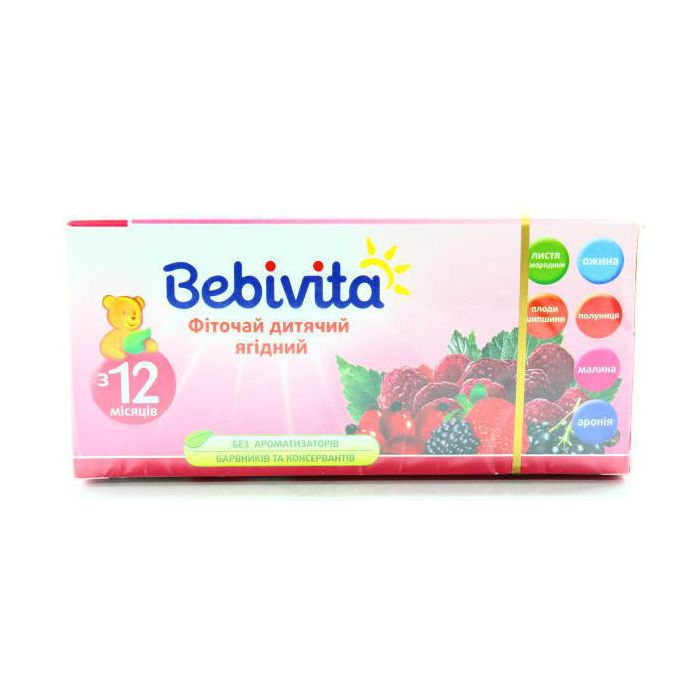 Фиточай Bebivita UA1377 детский ягодный 30 г в інтернет-аптеці