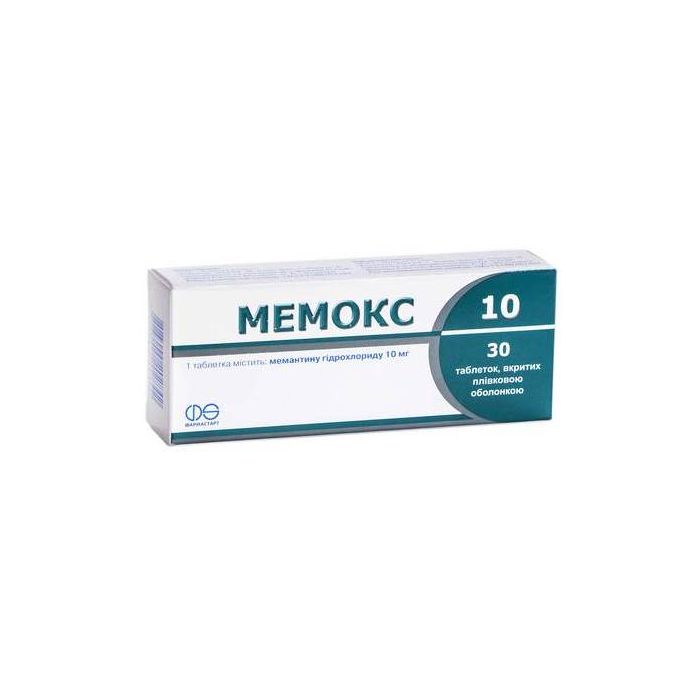 Мемокс 10 мг таблетки №30 ціна