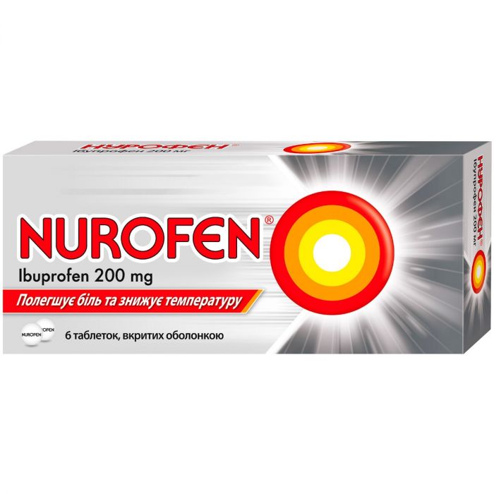 Нурофен 200 мг таблетки №6 купить