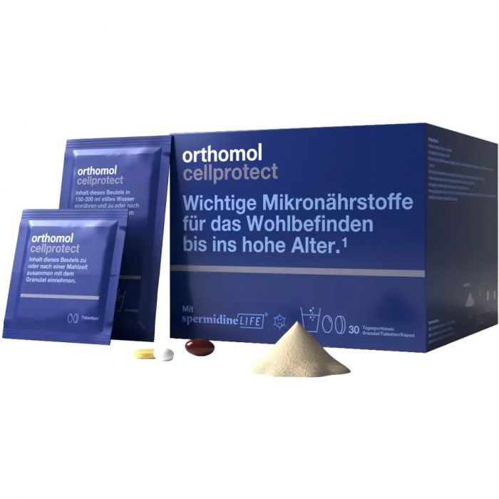 Orthomol (Ортомол) Cellprotect new (гарне самопочуття до глибокої старості) таблетки + капсули + гранули №30 купити