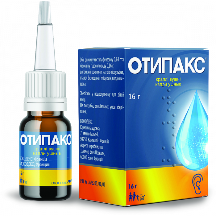 Отипакс капли ушные 16 г ADD