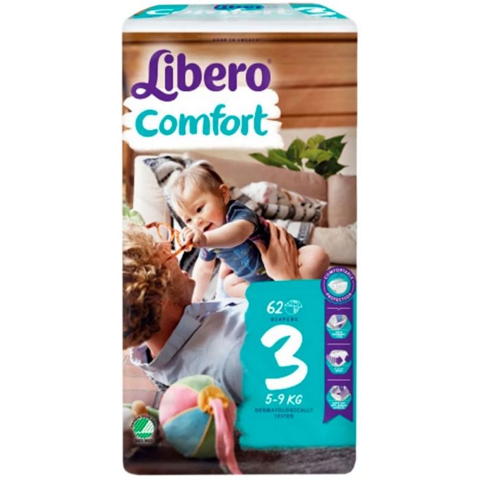 Підгузки Libero Comfort р. 3 (5-9 кг) 62 шт. недорого