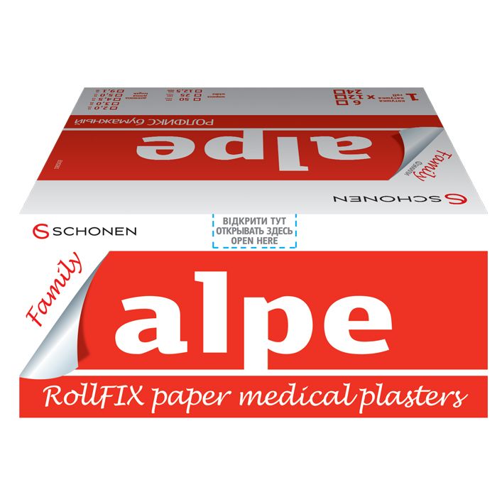 Лейкопластырь Alpe Family Rollfix бумажный 25х4.5 мм №1 в Украине