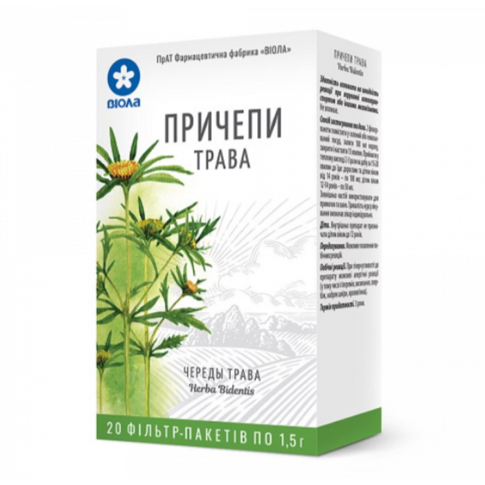 Череды трава 1,5 г фильтр-пакеты №20 в Украине