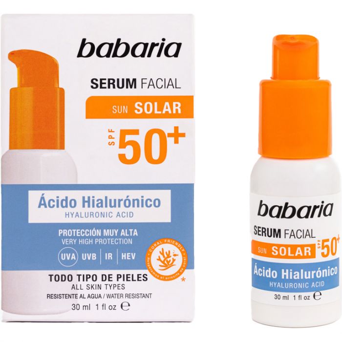 Сироватка Babaria (Бабарія) сонцезахисна для обличчя з гіалуроновою кислотою SPF50+ 30 мл замовити