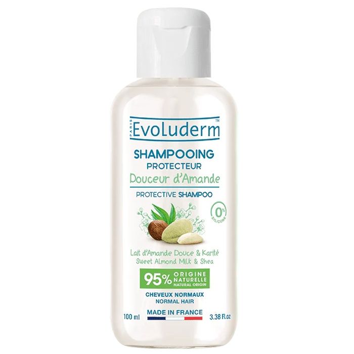 Шампунь Evoluderm (Еволюдерм) для нормального волосся захисний з мигдалевим молоком 100 мл  ціна