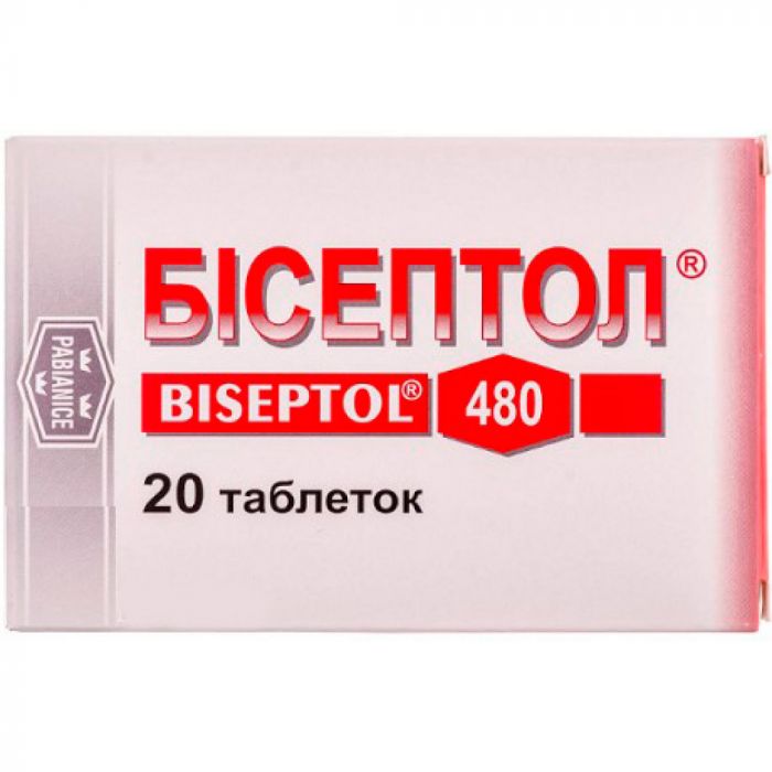 Бісептол 480 мг таблетки №20 в інтернет-аптеці