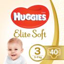 Підгузки Huggies Elite Soft р.3 5-9 кг №40 в аптеці foto 1