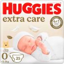 Підгузки Huggies (Хаггіс) Extra Care розмір 0 (до 3,5 кг) №25 ціна foto 1