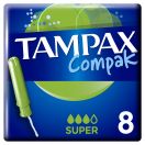 Тампони Tampax Compak Super Single 8 шт в інтернет-аптеці foto 1