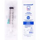 Шприц Injector Medicus 10 мл 3-х компонентний з голкою 21G (0,8 x 40 мм), 1 шт. ADD foto 1