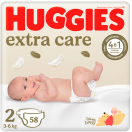 Підгузки Huggies (Хаггіс) Extra Care розмір 2 (3-6 кг) №58 в інтернет-аптеці foto 1