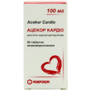 Ацекор Кардіо 100 мг таблетки №50 в аптеці foto 2