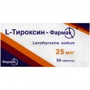 L-тироксин 25 мкг таблетки №50  в аптеці foto 1