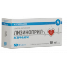 Лизиноприл-Астрафарм 10 мг таблетки №60 в аптеке foto 1