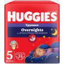 Підгузки-трусики Huggies (Хаггіс) Overnight р.5 (12-17 кг) 24 шт. купити foto 1