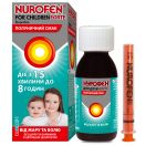 Нурофен для детей Форте клубника 200 мг/5 мл суспензия оральная 100 мл в интернет-аптеке foto 1
